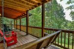 Main level porch swing